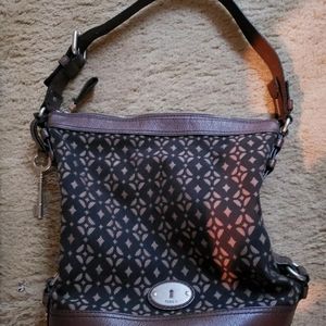 Vintage Authentic Fossil Purse Patterned